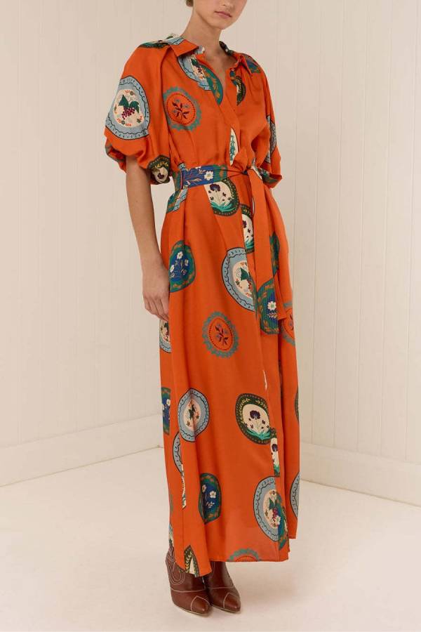Lockeres Cardigan-Kleid mit Hemdkragen und Krawatte