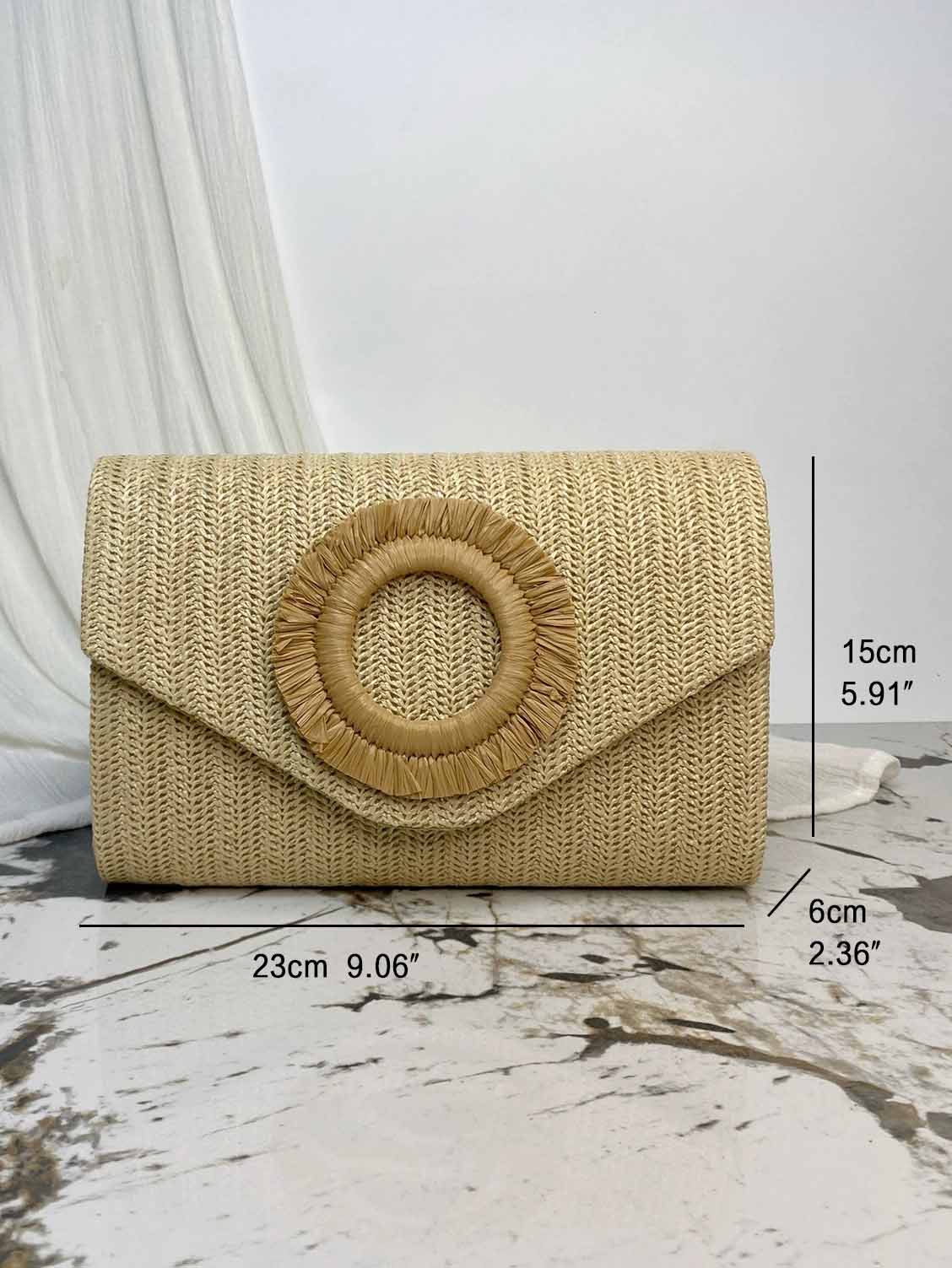 Sac enveloppe tissé style vacances