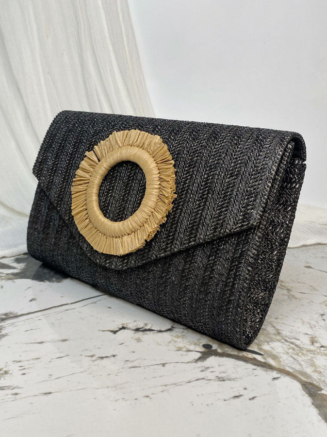 Sac enveloppe tissé style vacances