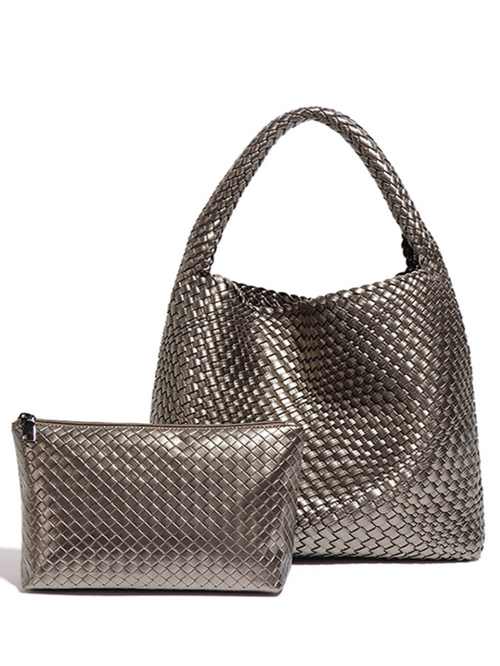 Sac à bandoulière Intrecciato recyclé et végétalien
