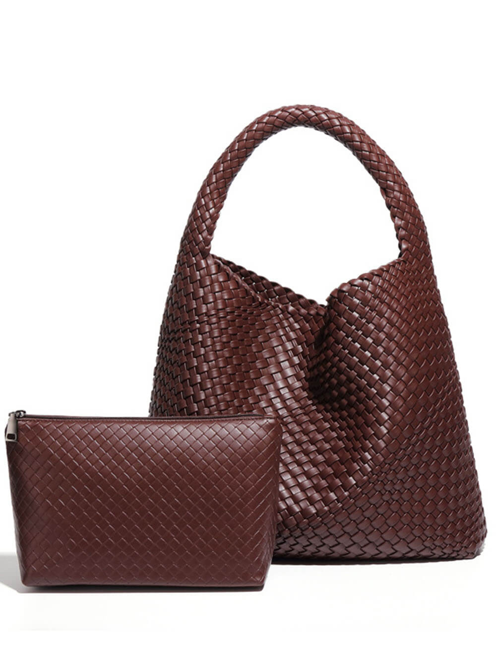 Sac à bandoulière Intrecciato recyclé et végétalien