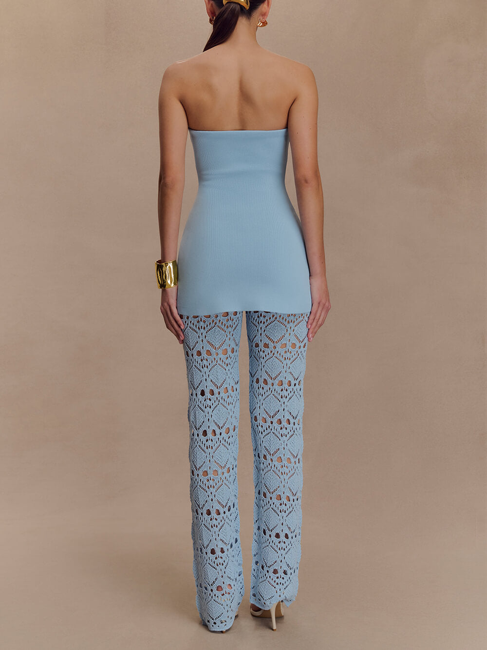 Elegant Crochet Knit Pants