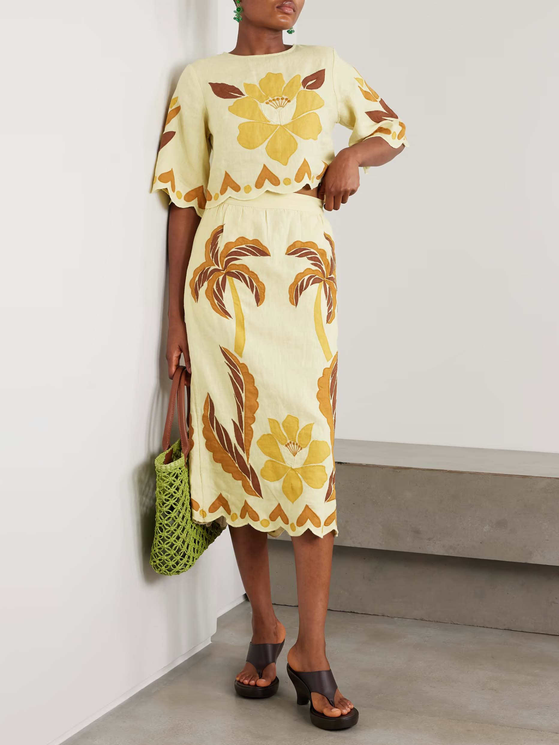 Chemise courte à imprimé floral Sunshine unique