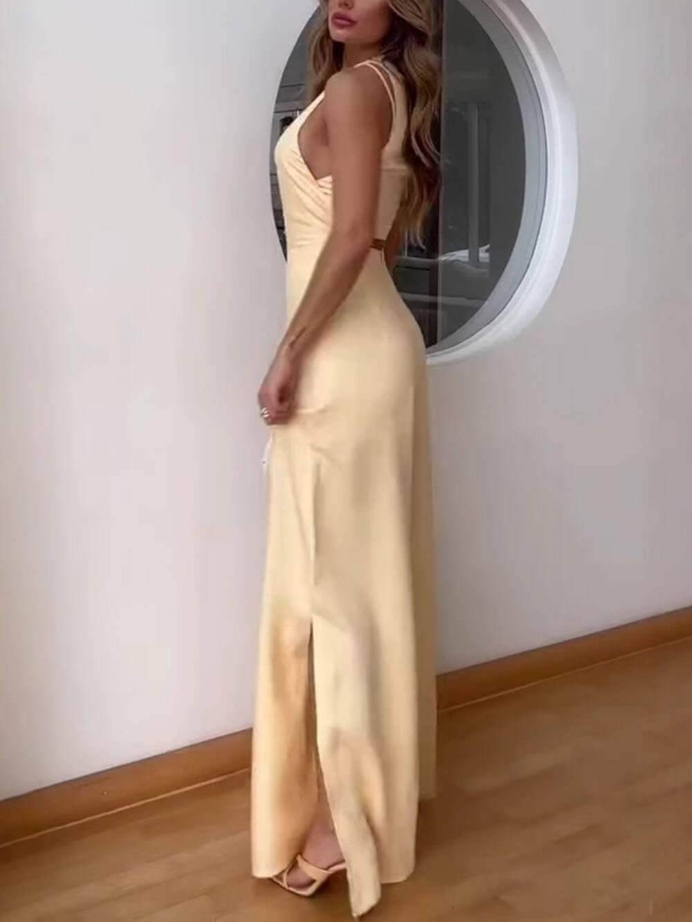 Einzigartiger sexy, lockerer Jumpsuit mit Schnürung