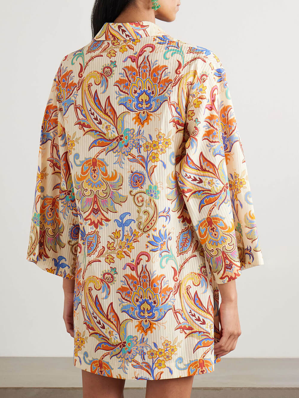 Elegantes, lockeres Minikleid mit Paisley-Print