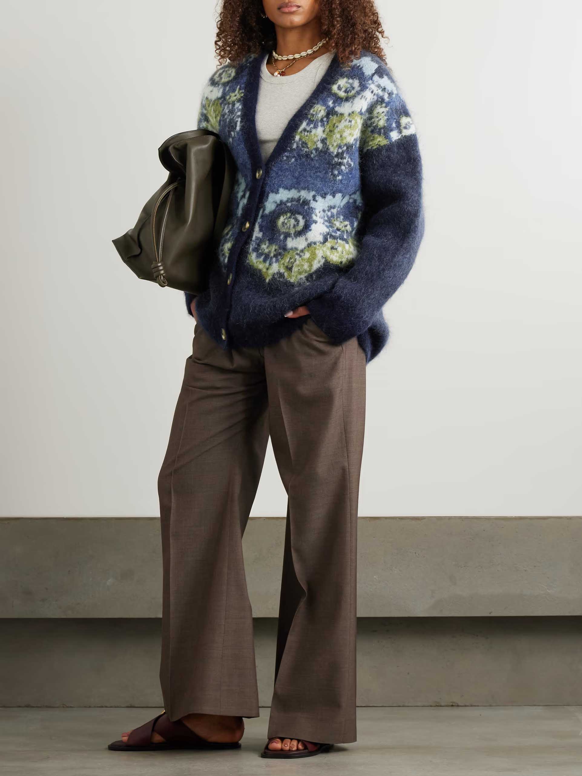 Lässiger Cardigan mit abstraktem Muster
