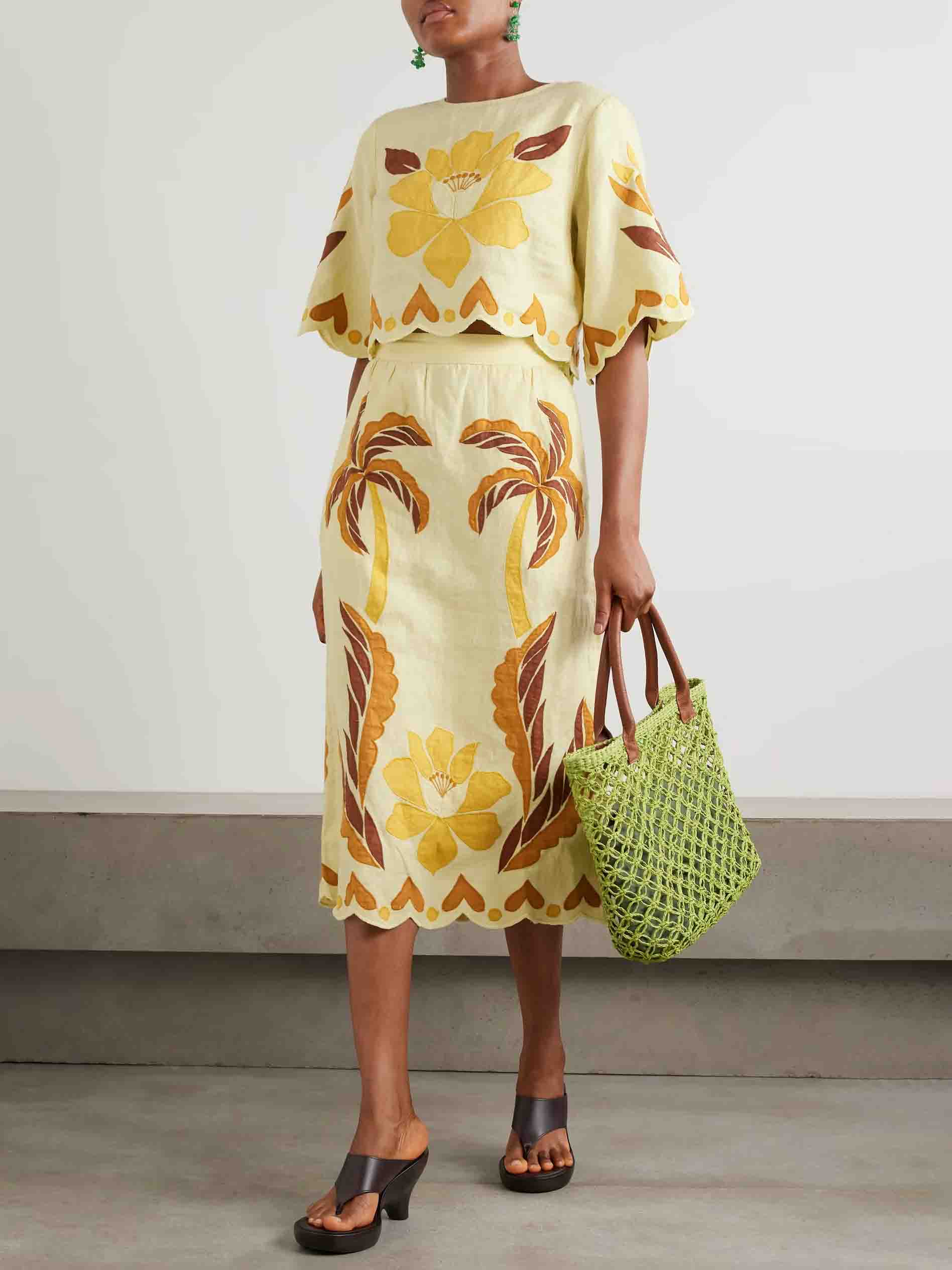 Chemise courte à imprimé floral Sunshine unique