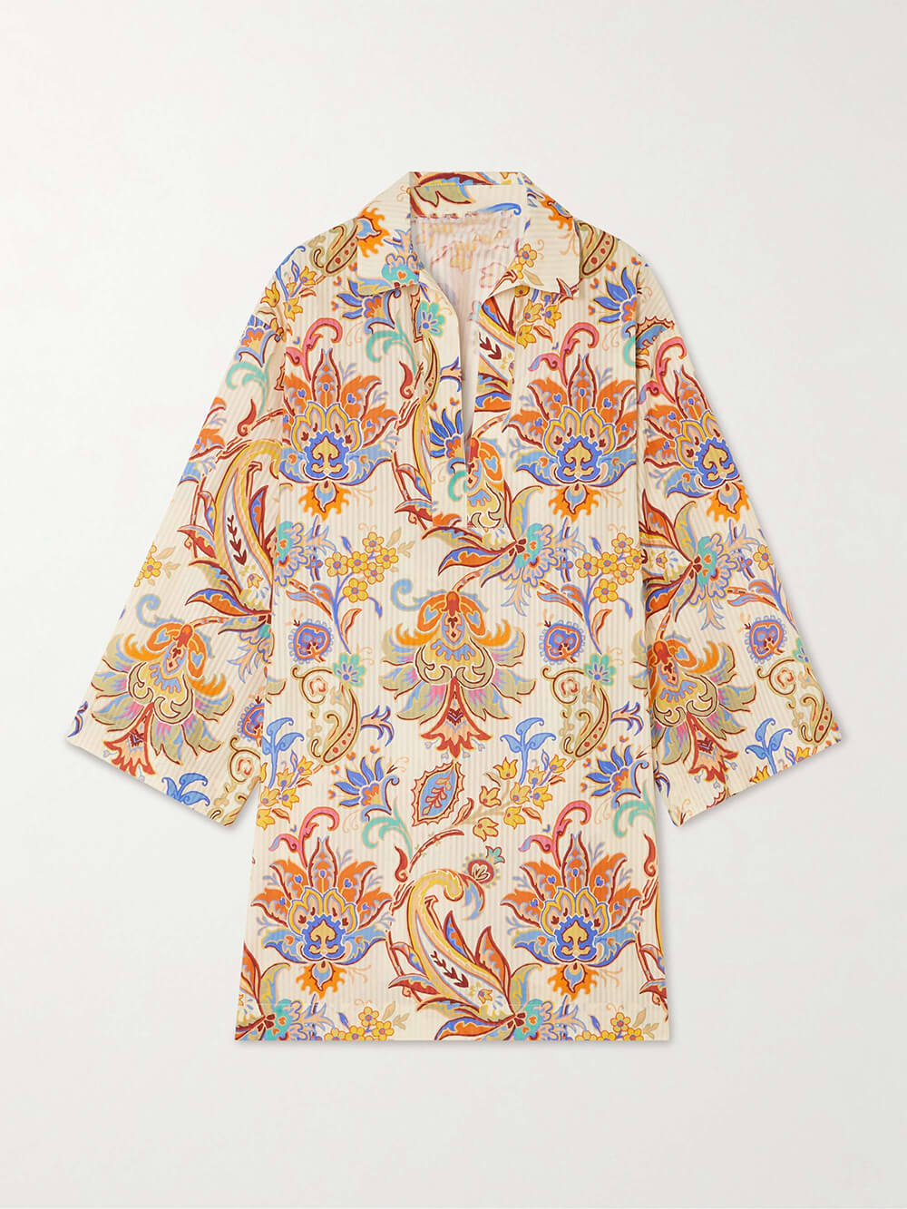 Elegantes, lockeres Minikleid mit Paisley-Print