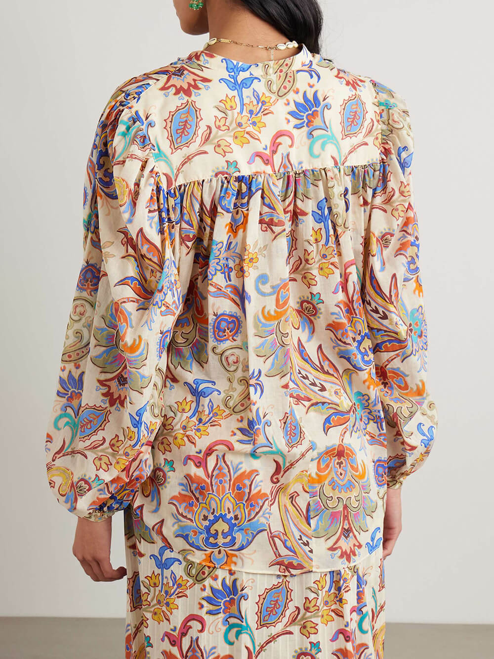 Chemise ample à imprimé cachemire unique