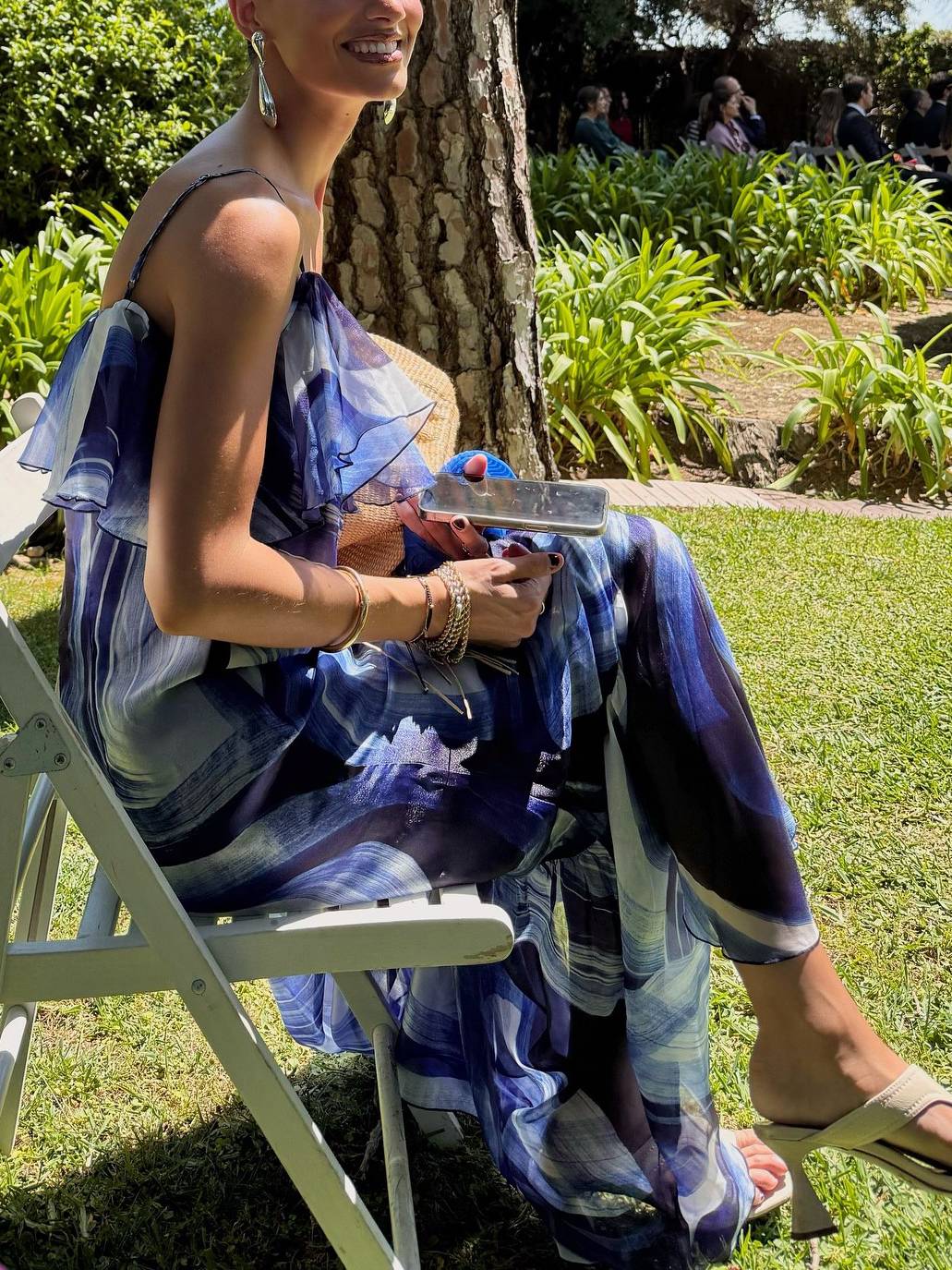 Einzigartiges bedrucktes Sling-Kleid