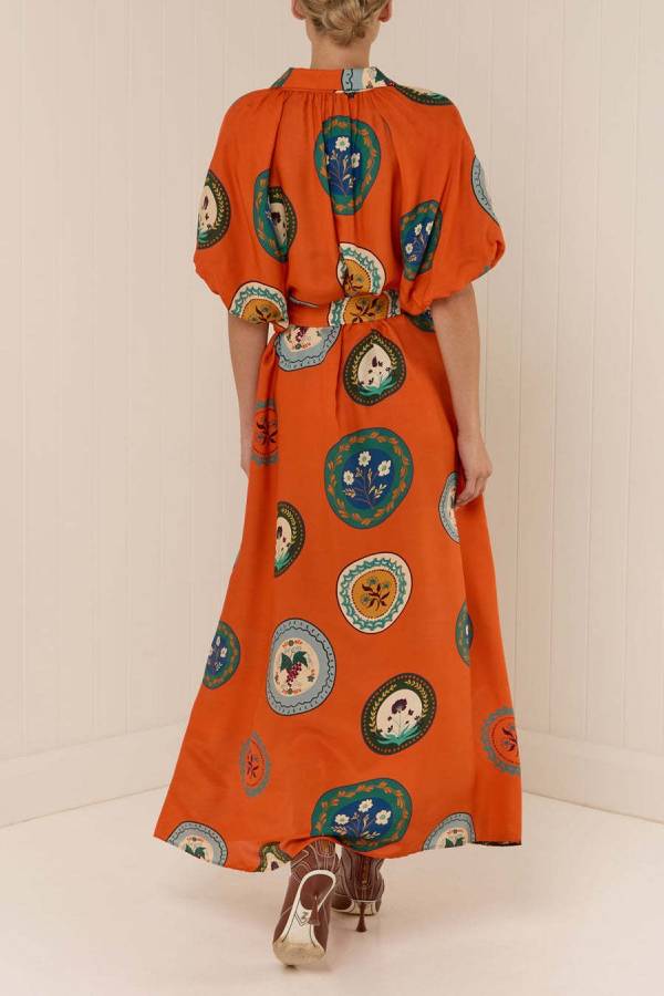 Lockeres Cardigan-Kleid mit Hemdkragen und Krawatte