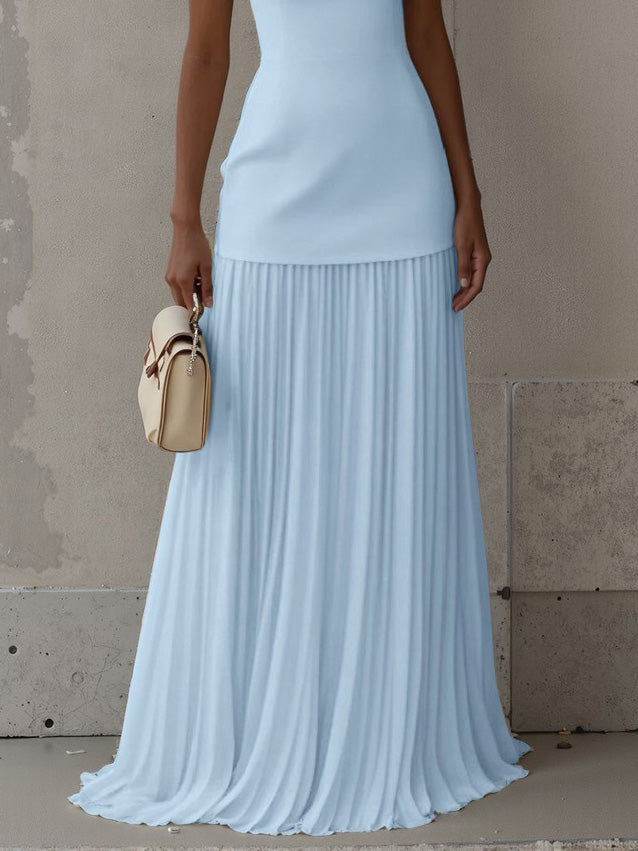 Exquisiter Faltenrock mit elastischer Taille