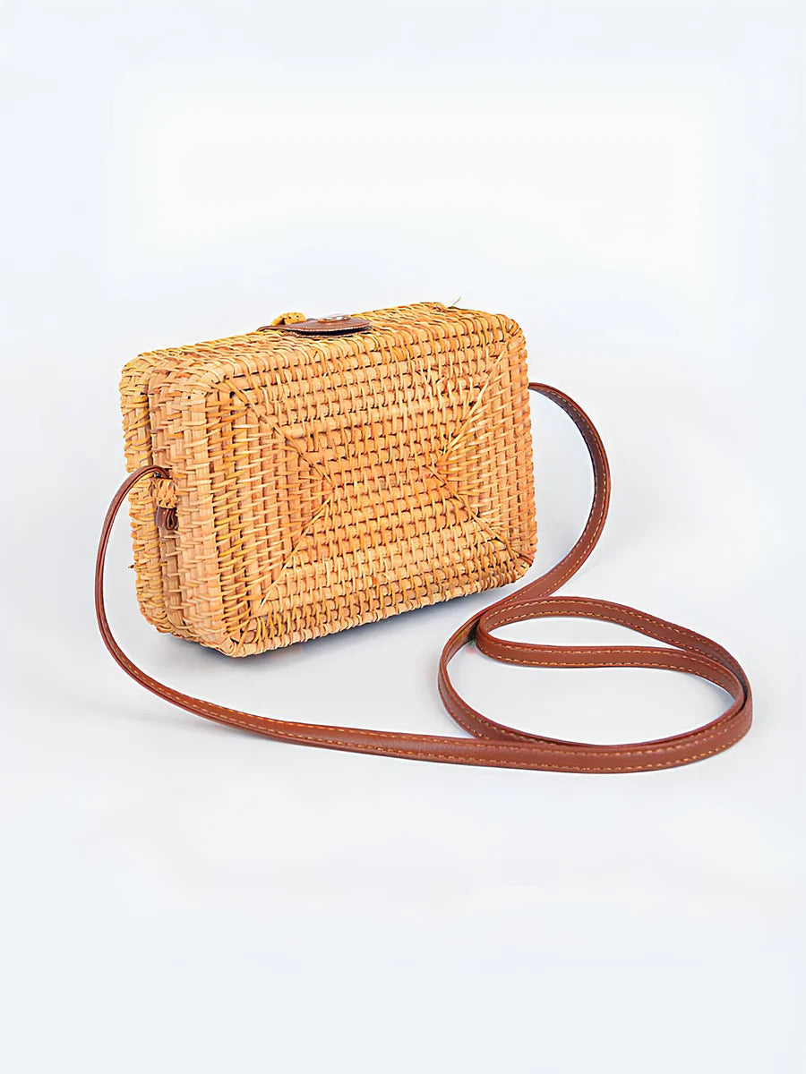 Free Living Bamboo Crossbody Beige ONE SIZE