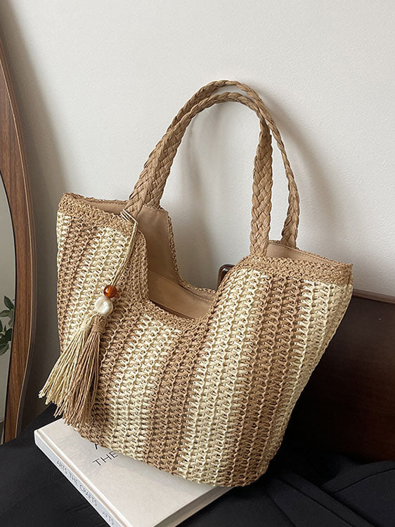 Sac fourre-tout tissé de plage