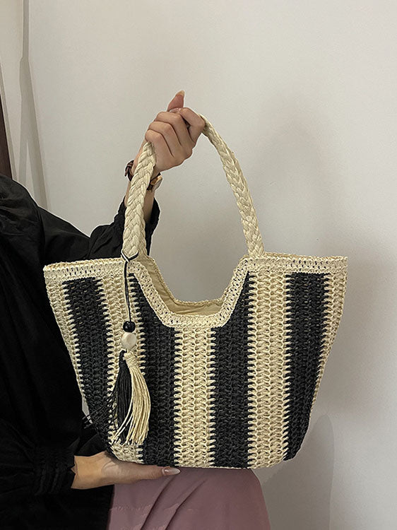 Sac fourre-tout tissé de plage