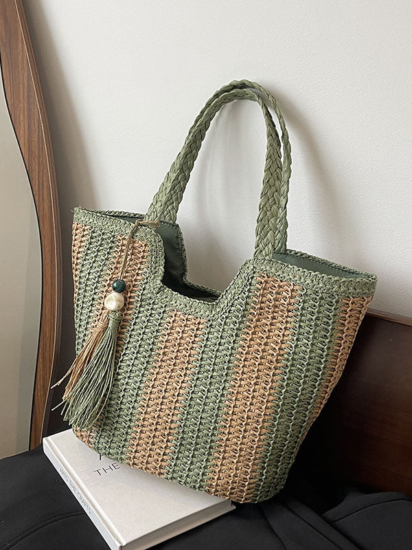 Sac fourre-tout tissé de plage