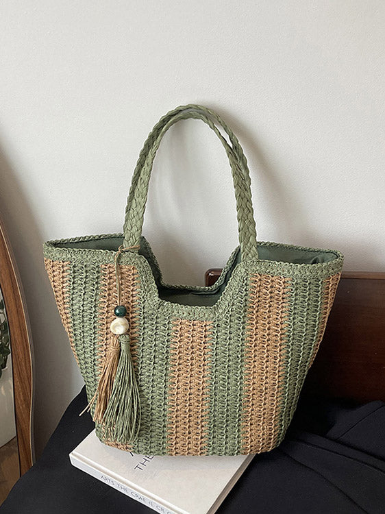 Sac fourre-tout tissé de plage