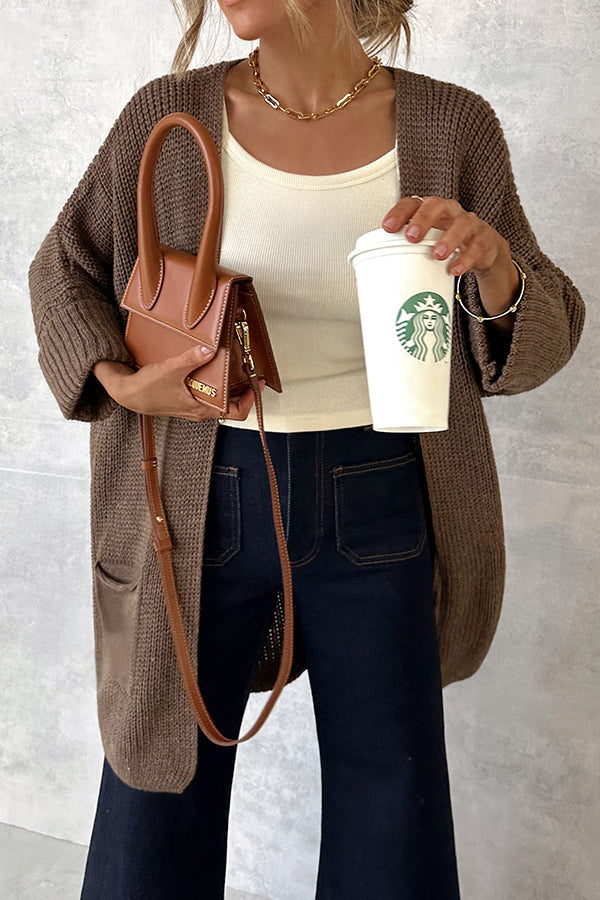BROWN CARDIGAN Brown