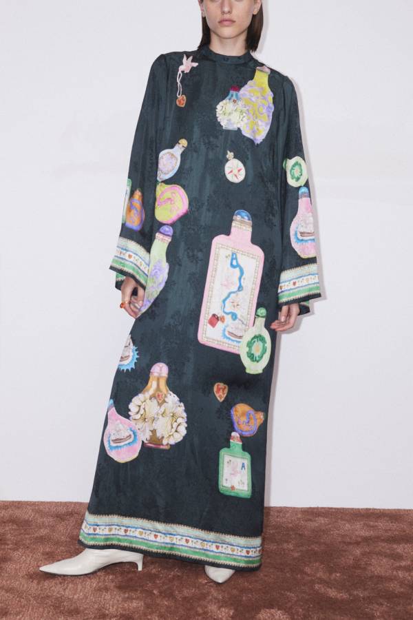 ROYAL MIDI DRESS Multicolor