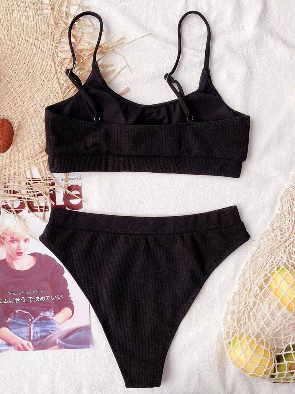 Modischer Tanktop-Bikini mit U-Ausschnitt