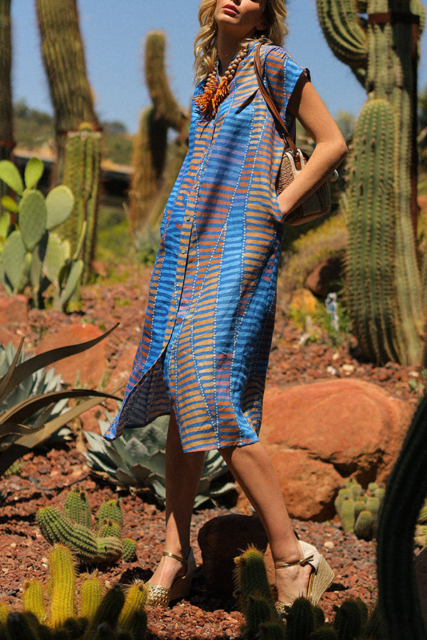NUBIA ETHNIC DRESS Blue