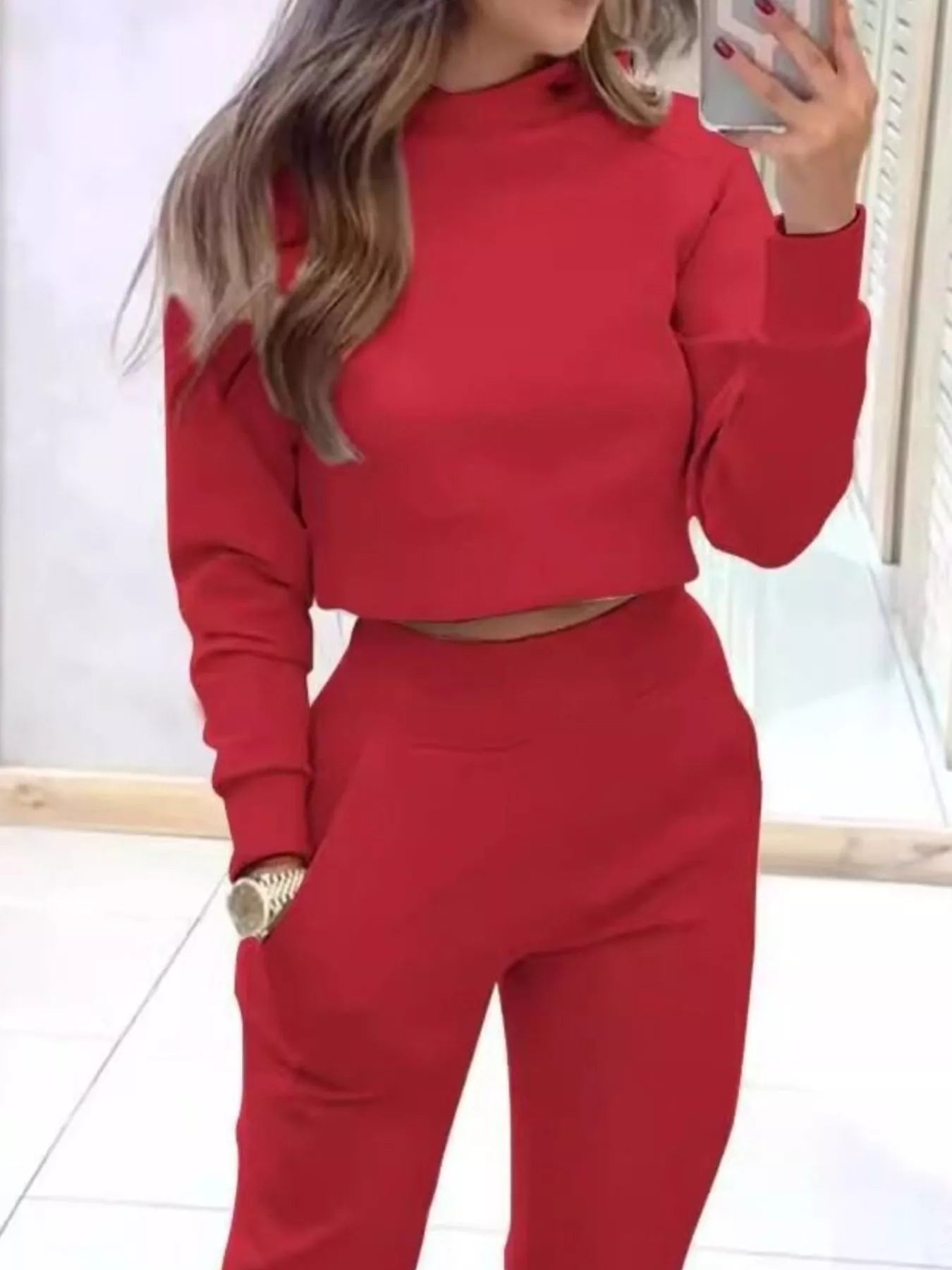 Luxe Lounge Set – Cropped Fit & Sculpt Joggers
