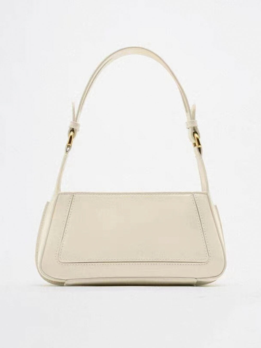 Sac à bandoulière carré en similicuir verni