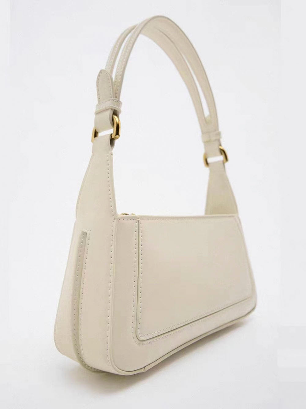 Sac à bandoulière carré en similicuir verni