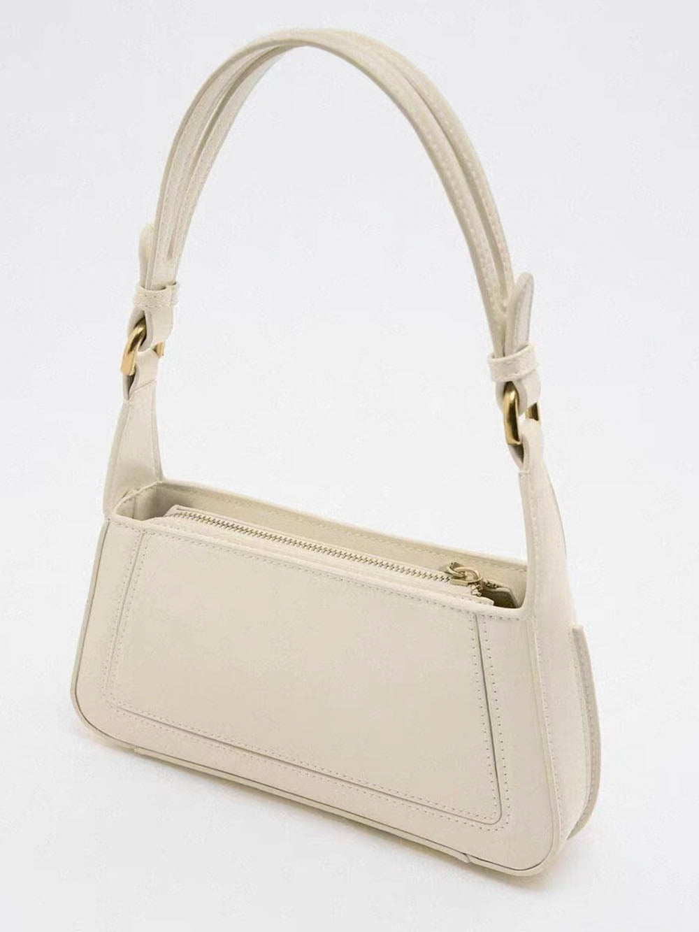 Sac à bandoulière carré en similicuir verni