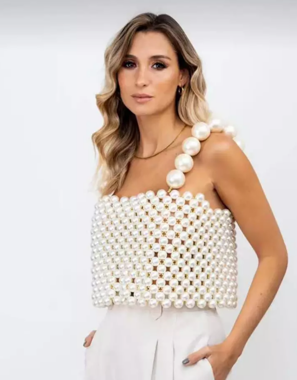 ROSA PEARL TOP Tank Style One size