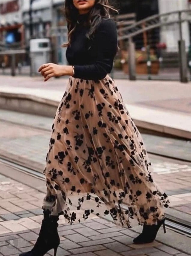 TAIRA LOVE SKIRT brown One Size