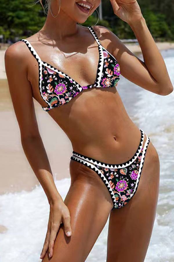 Women's floral two piece swimsuit Color 12