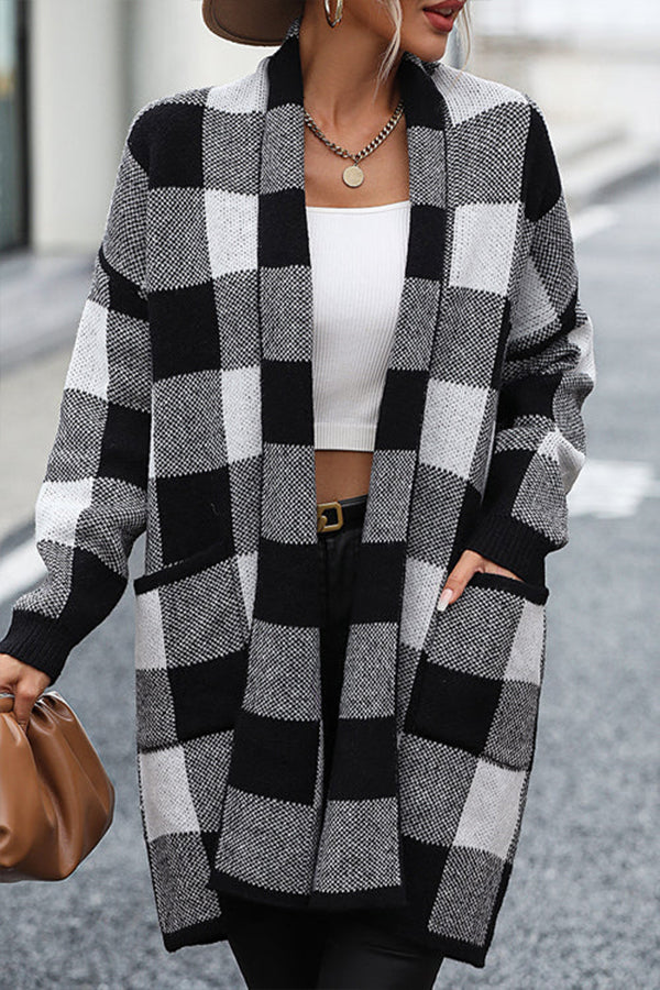 FINALLY FOUND YOU POCKET KNIT CARDIGAN - 4 COLORS Black