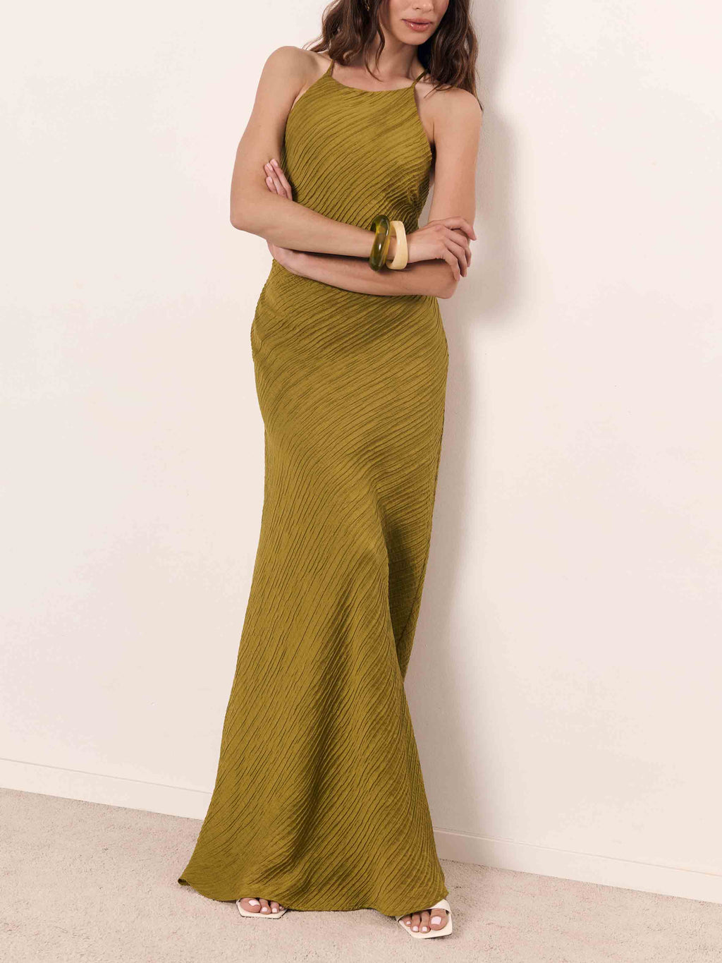 Elegantes, sexy, rückenfreies Party-Maxikleid mit Schnürung