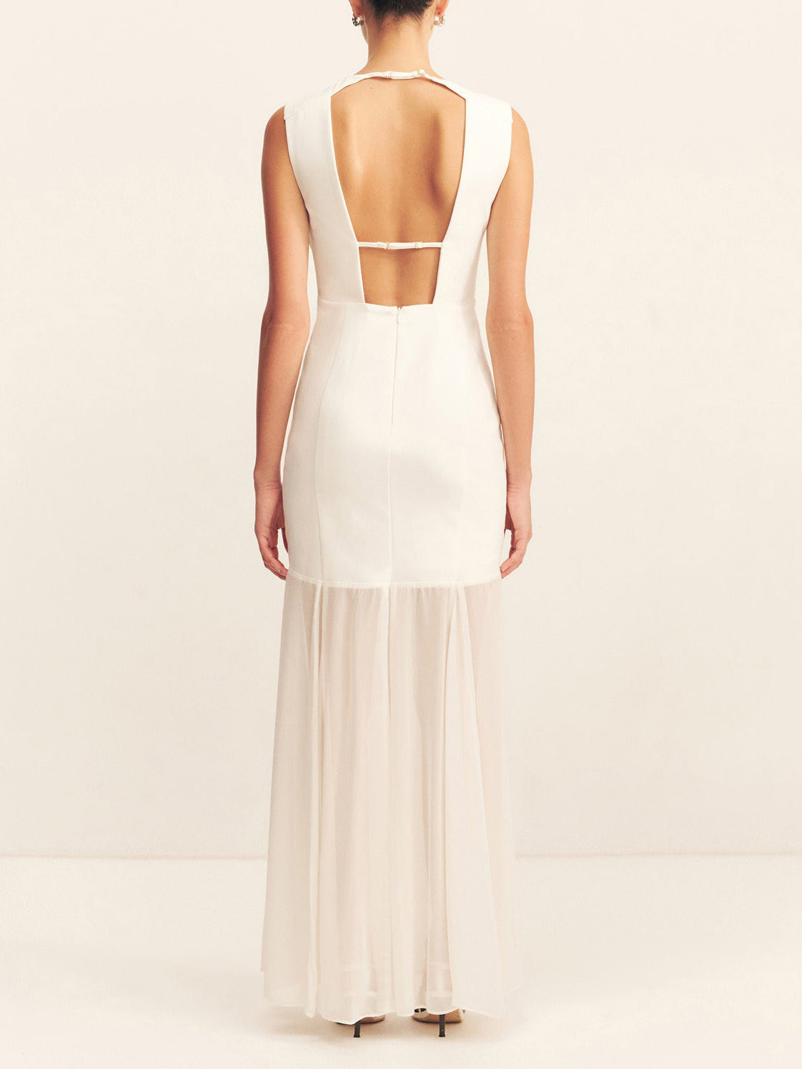 Elegant Casual Open Back Draped Maxi Dress
