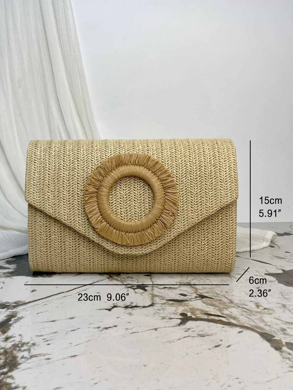 Sac enveloppe tissé style vacances