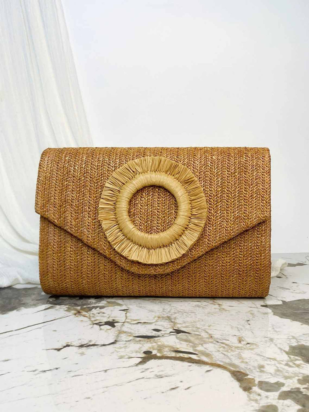 Sac enveloppe tissé style vacances