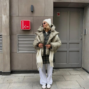 The Aspen Cropped Hooded Puffer Jacket