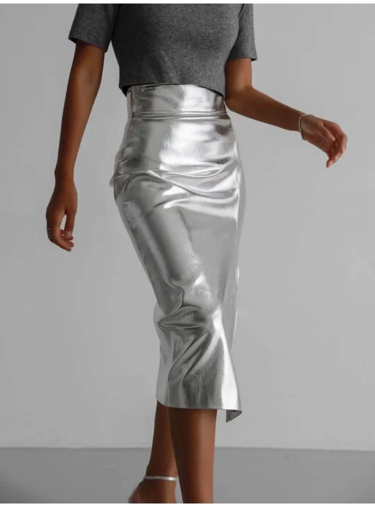 MILINA SKIRT Silver