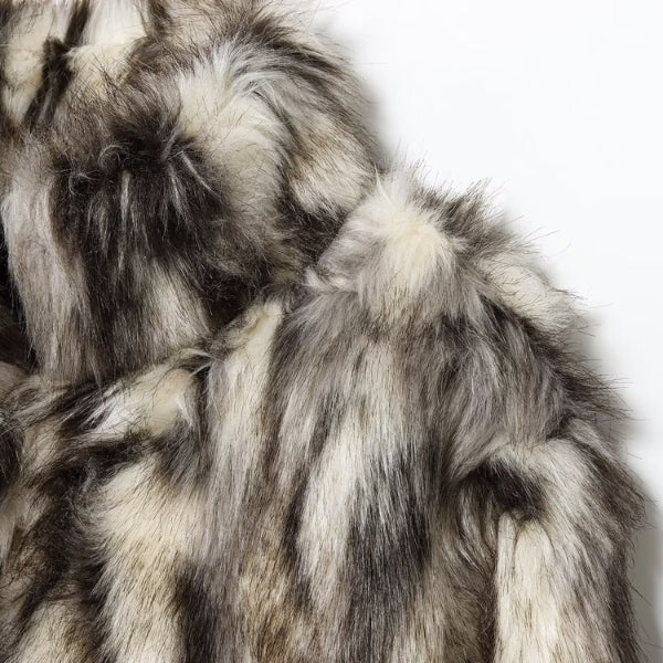 The Aspen Plush Faux-Fur Cropped Jacket