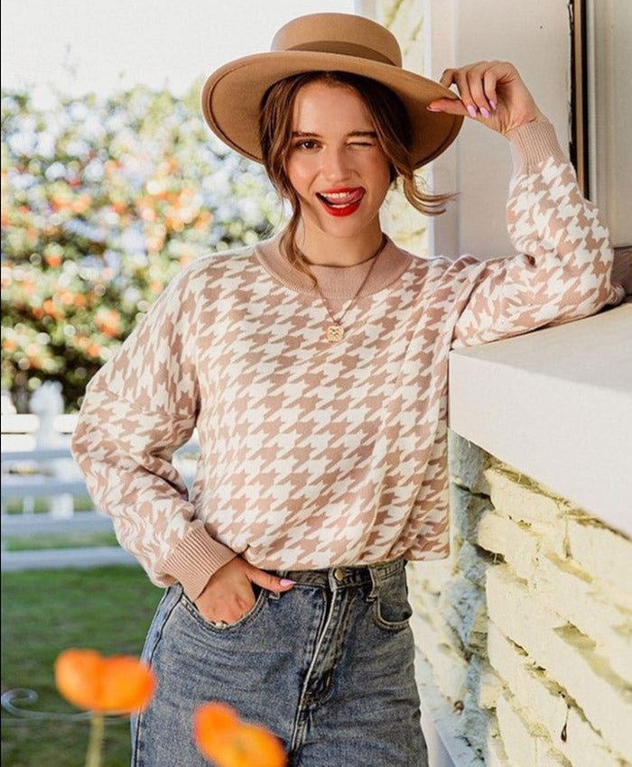 Molly Houndstooth Sweater color 1