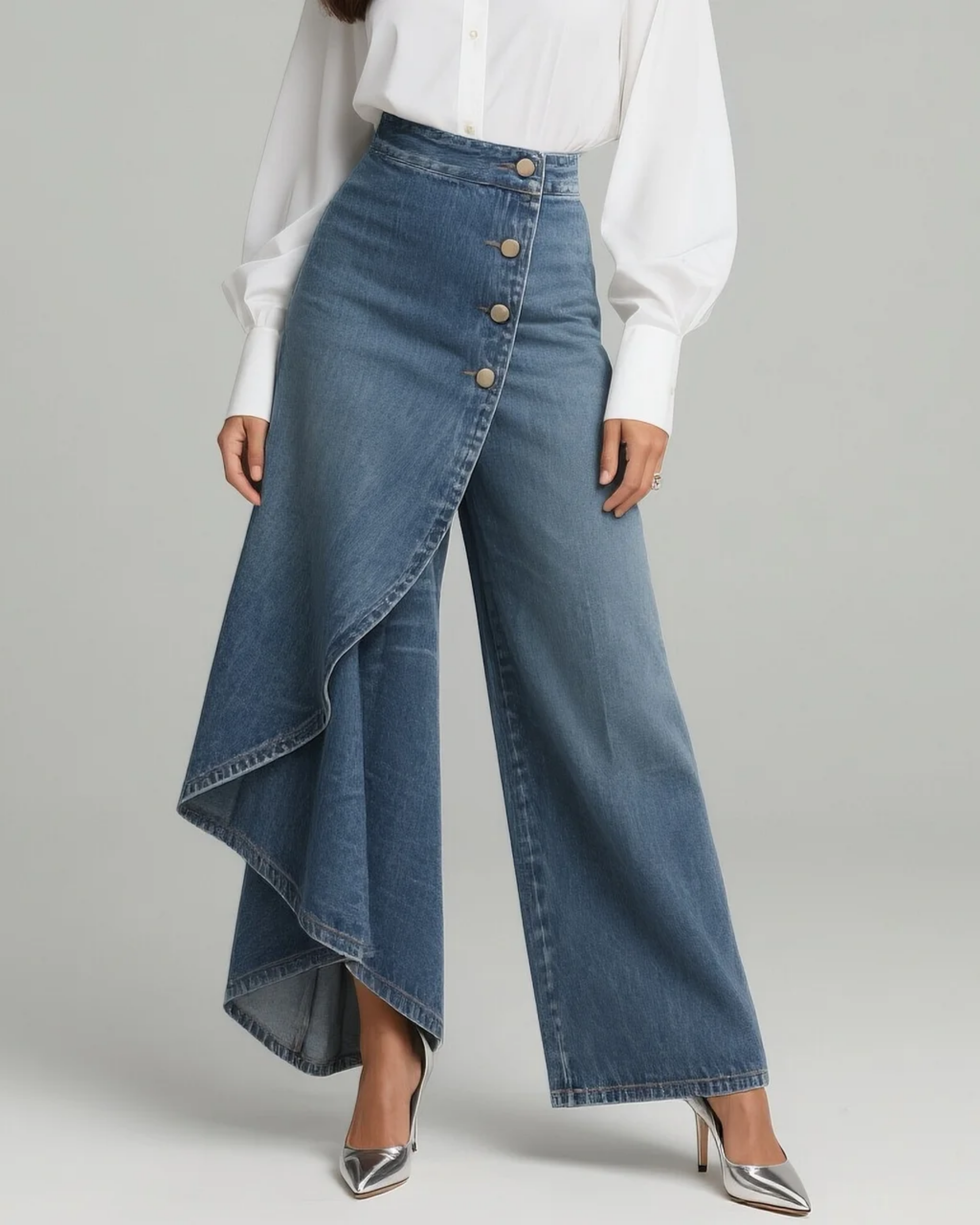 JM CurveFit™ Wrap Denim Pants – Snatched Waist Effect