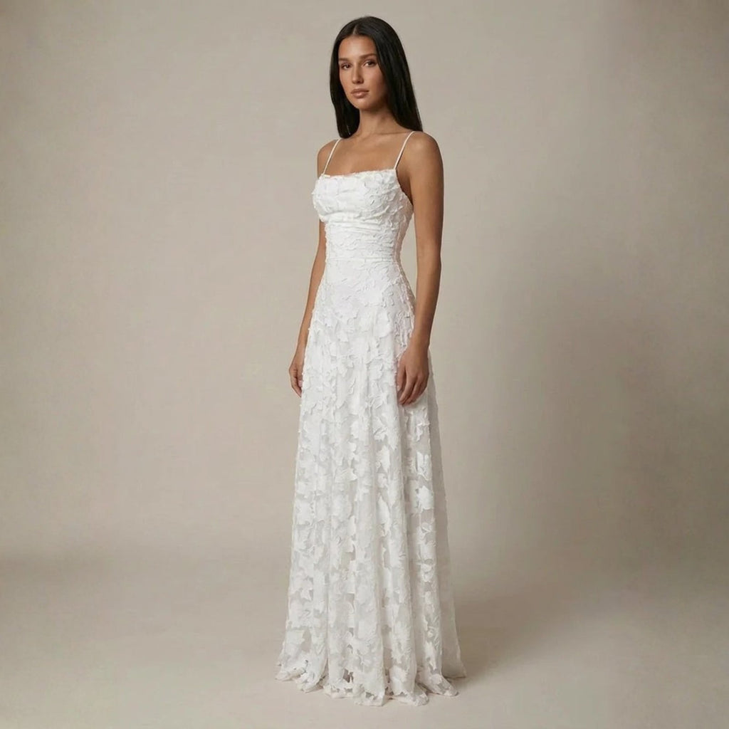 The Verona Lace-Up Back Maxi Dress