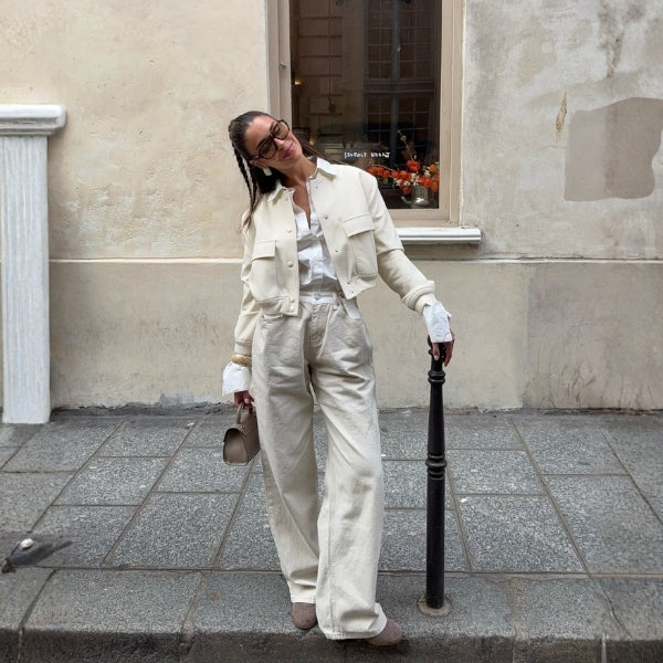 The Soho Cropped Snap-Front Jacket