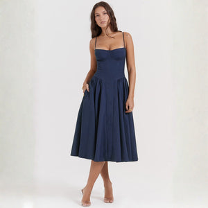 The Sorrento Bustier Pleated Dress