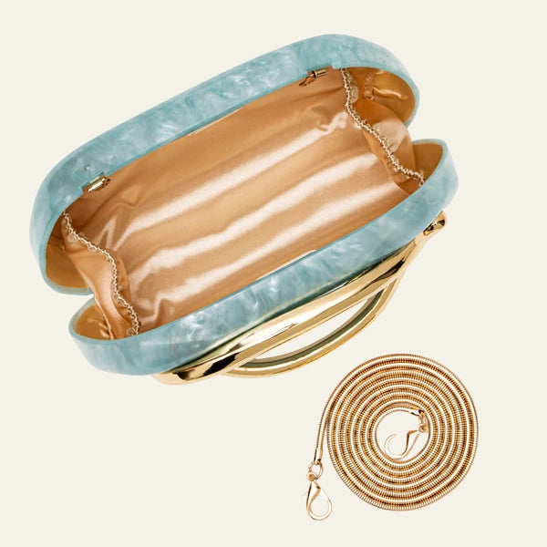 The Capri Sculptural Handle Clutch