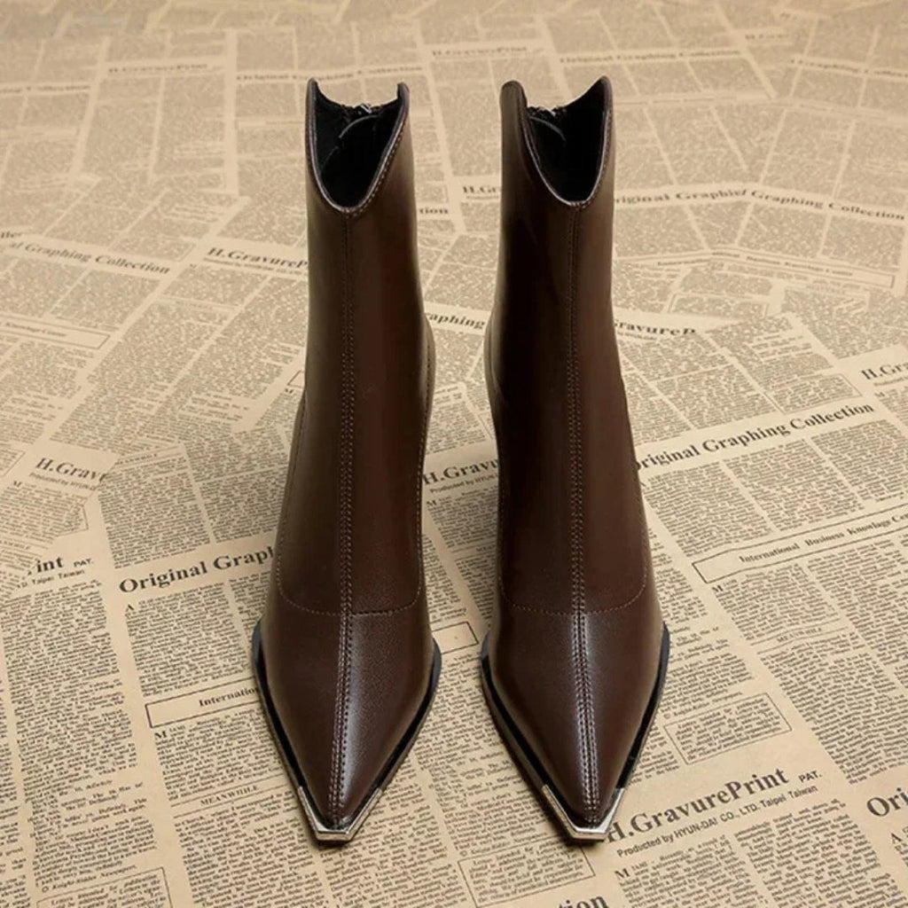 The Riviera Block-Heel Zip Ankle Boots
