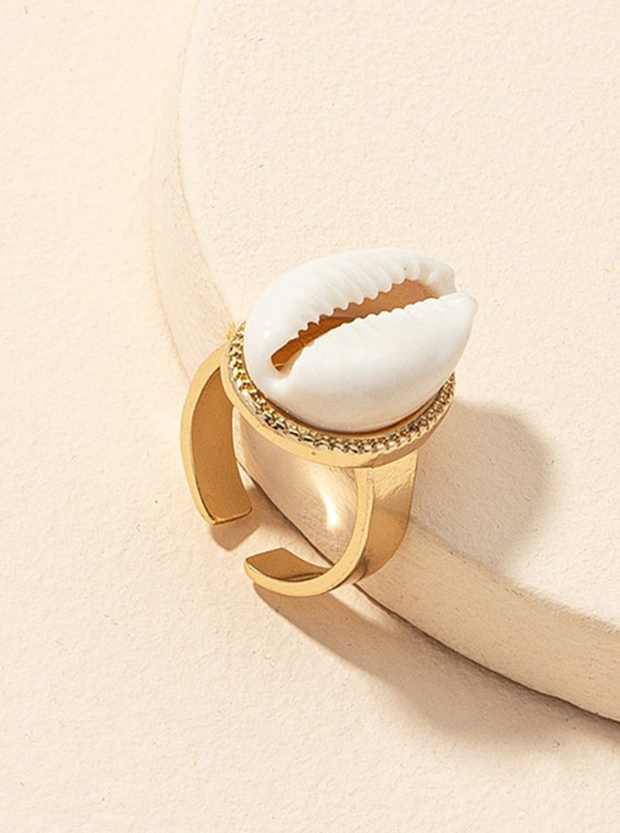 Shell Open Ring Gold one size