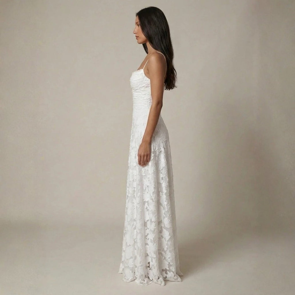 The Verona Lace-Up Back Maxi Dress