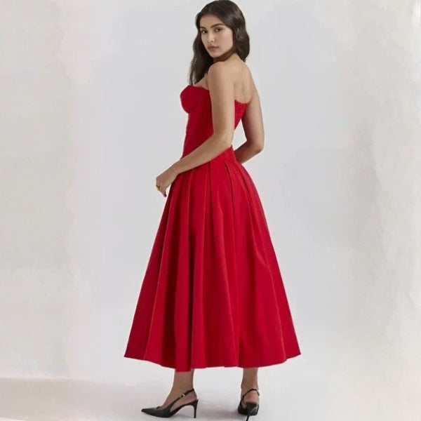 The Taylor Sculpted Sweetheart Midi Dress